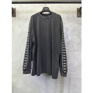 발렌시아가(Balenciaga) 3B 자카드 로고 테이프 긴팔 티셔츠 의류