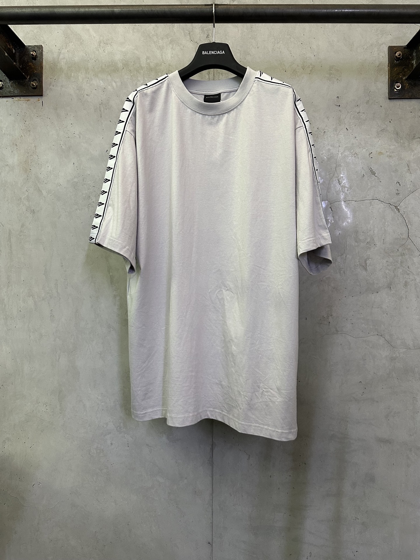 발렌시아가(Balenciaga) 3B 자카드 로고 테이프 반팔 티셔츠 의류