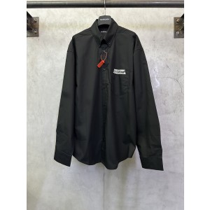 발렌시아가(Balenciaga) 화이트 테이프 로고 셔츠 의류