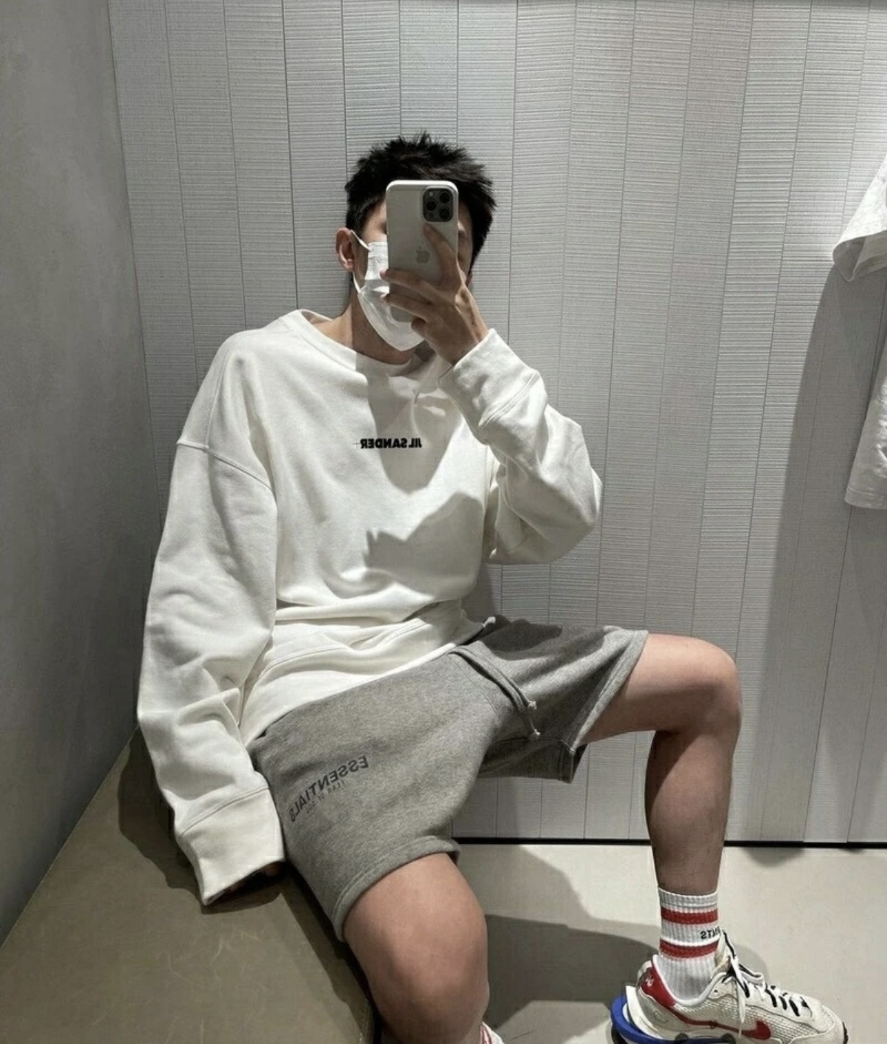 질샌더(Jil Sander) 미니 로고 맨투맨 티셔츠 의류