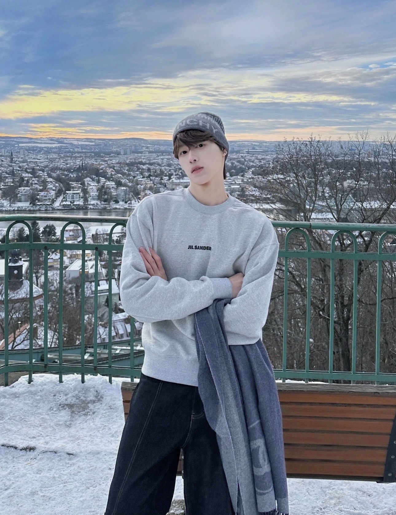 질샌더(Jil Sander) 미니 로고 맨투맨 티셔츠 의류