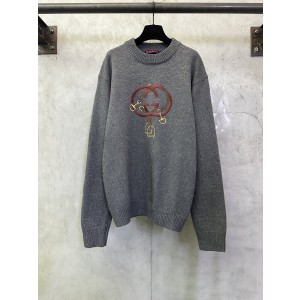 구찌(Gucci) 레드 랜턴 더블G 자수 니트 의류