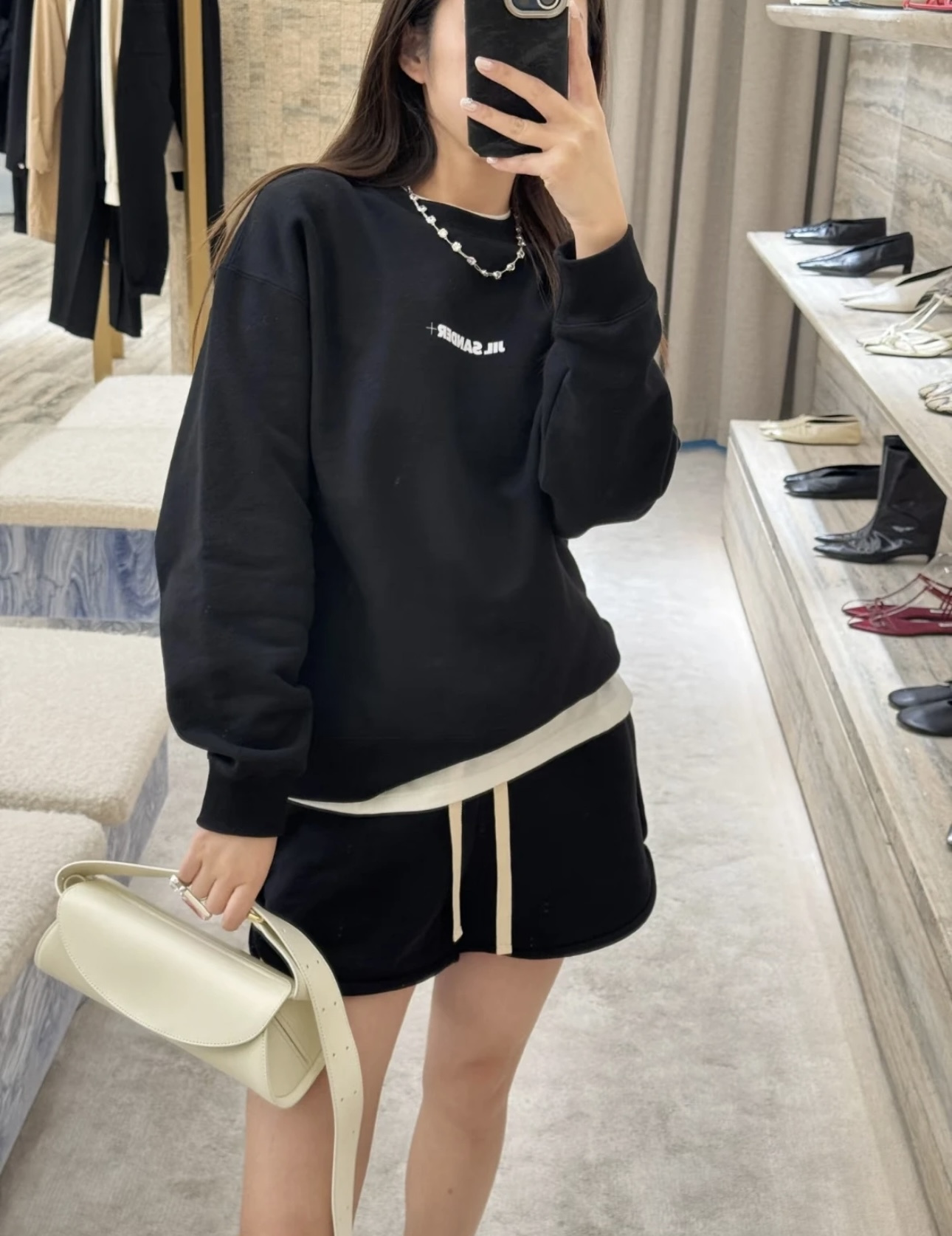 질샌더(Jil Sander) 미니 로고 맨투맨 티셔츠 의류