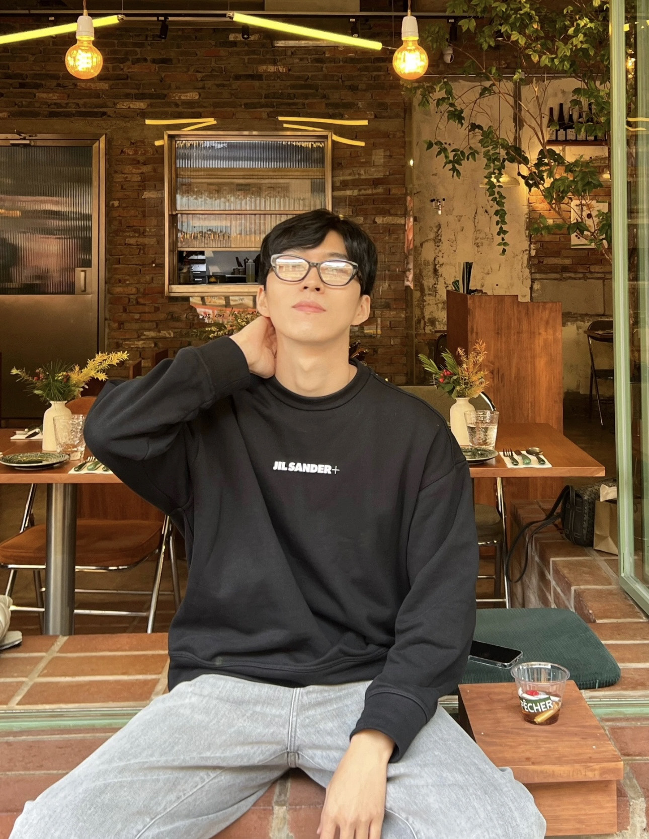 질샌더(Jil Sander) 미니 로고 맨투맨 티셔츠 의류