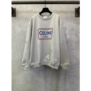 셀린느(Celine) 레터링 배색 플로킹 맨투맨 티셔츠 의류