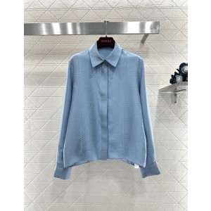 구찌(Gucci) 자카드 실크 셔츠 & 스커트 치마 셋업 세트 의류