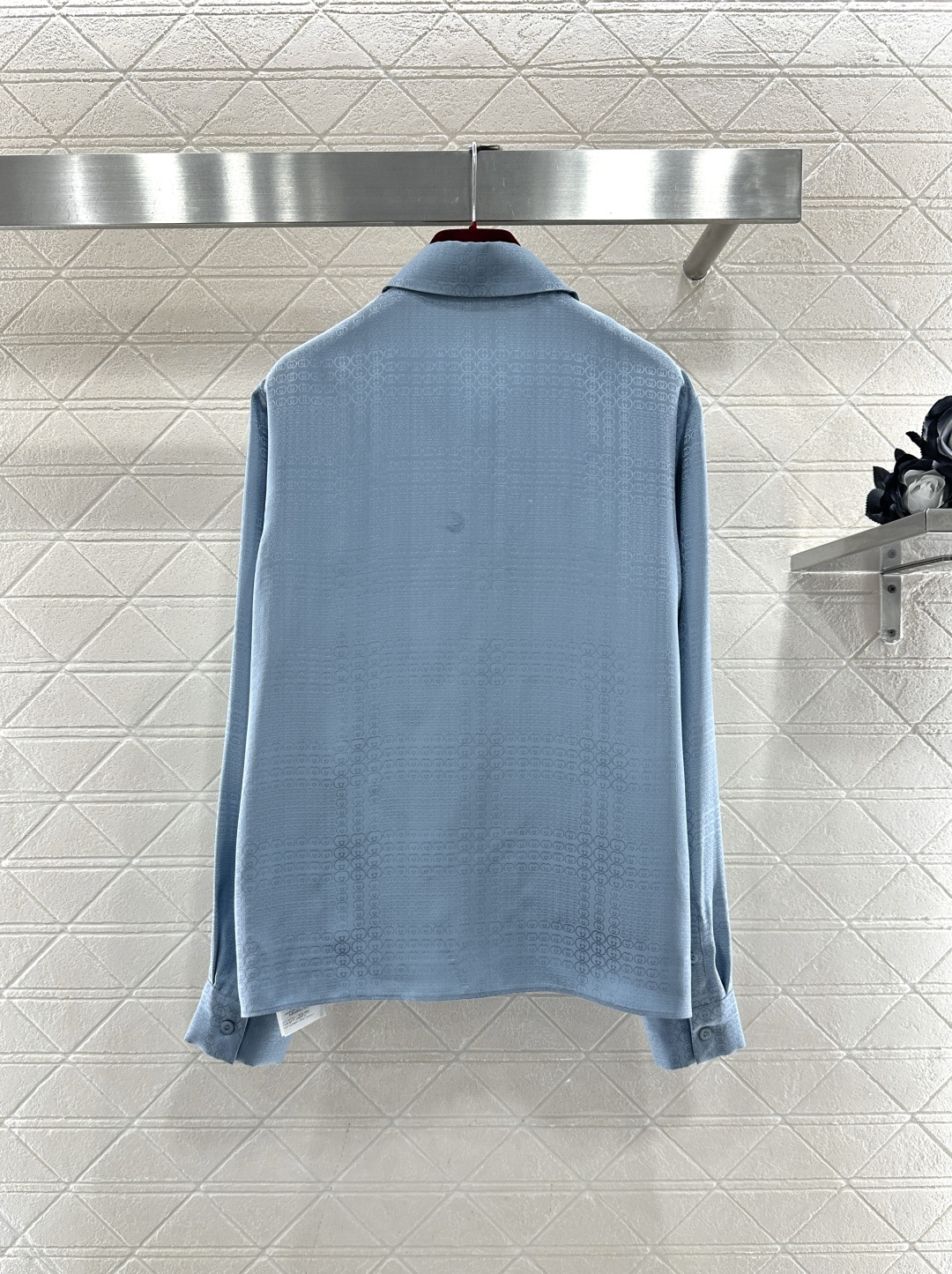 구찌(Gucci) 자카드 실크 셔츠 & 스커트 치마 셋업 세트 의류