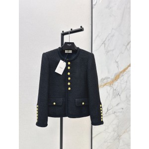 셀린느(Celine) 블랙 & 골드 트위드 자켓 재킷 의류