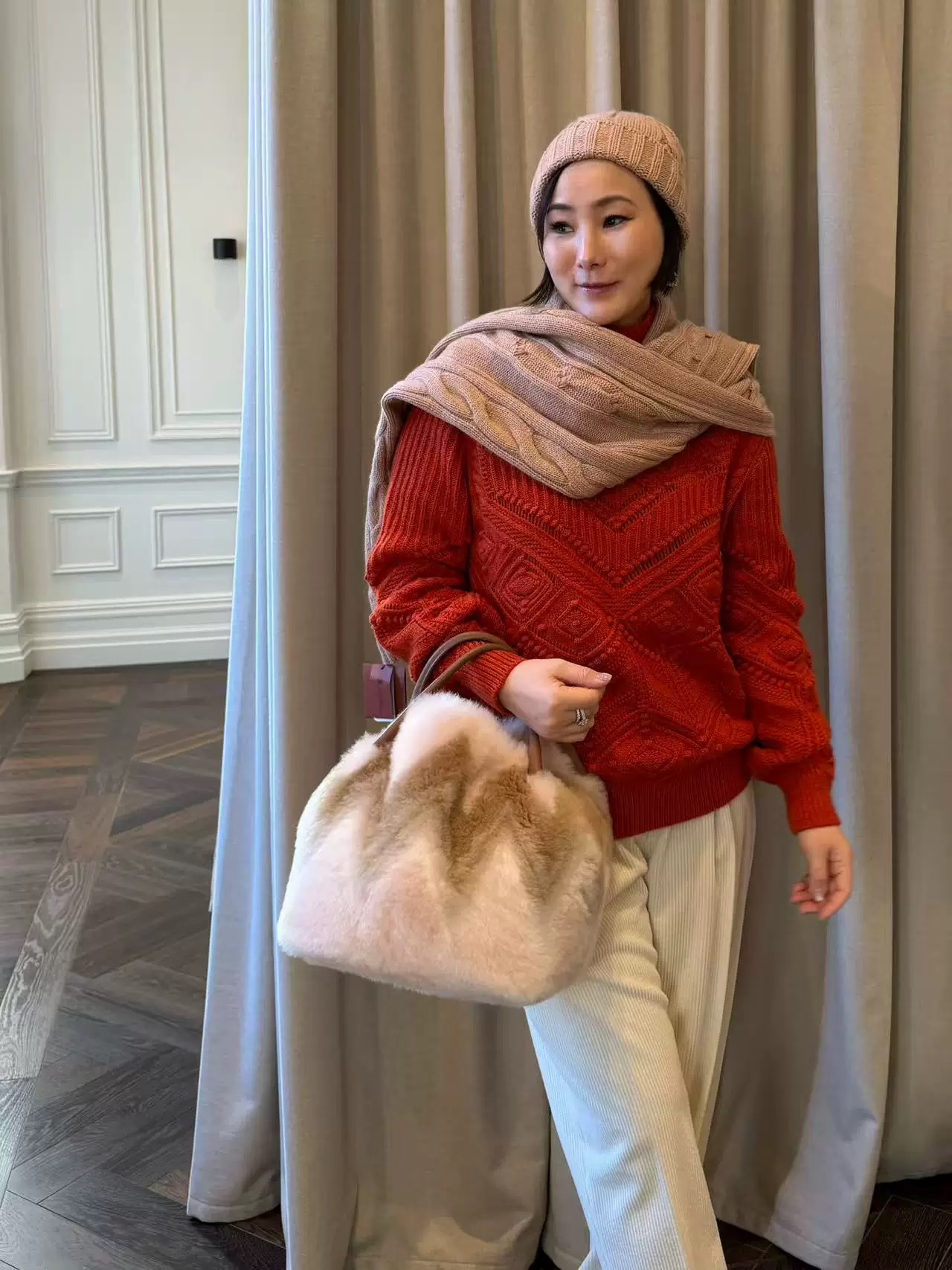 로로 피아나(Loro Piana) LP 펀칭 아가일 캐시미어 니트 의류