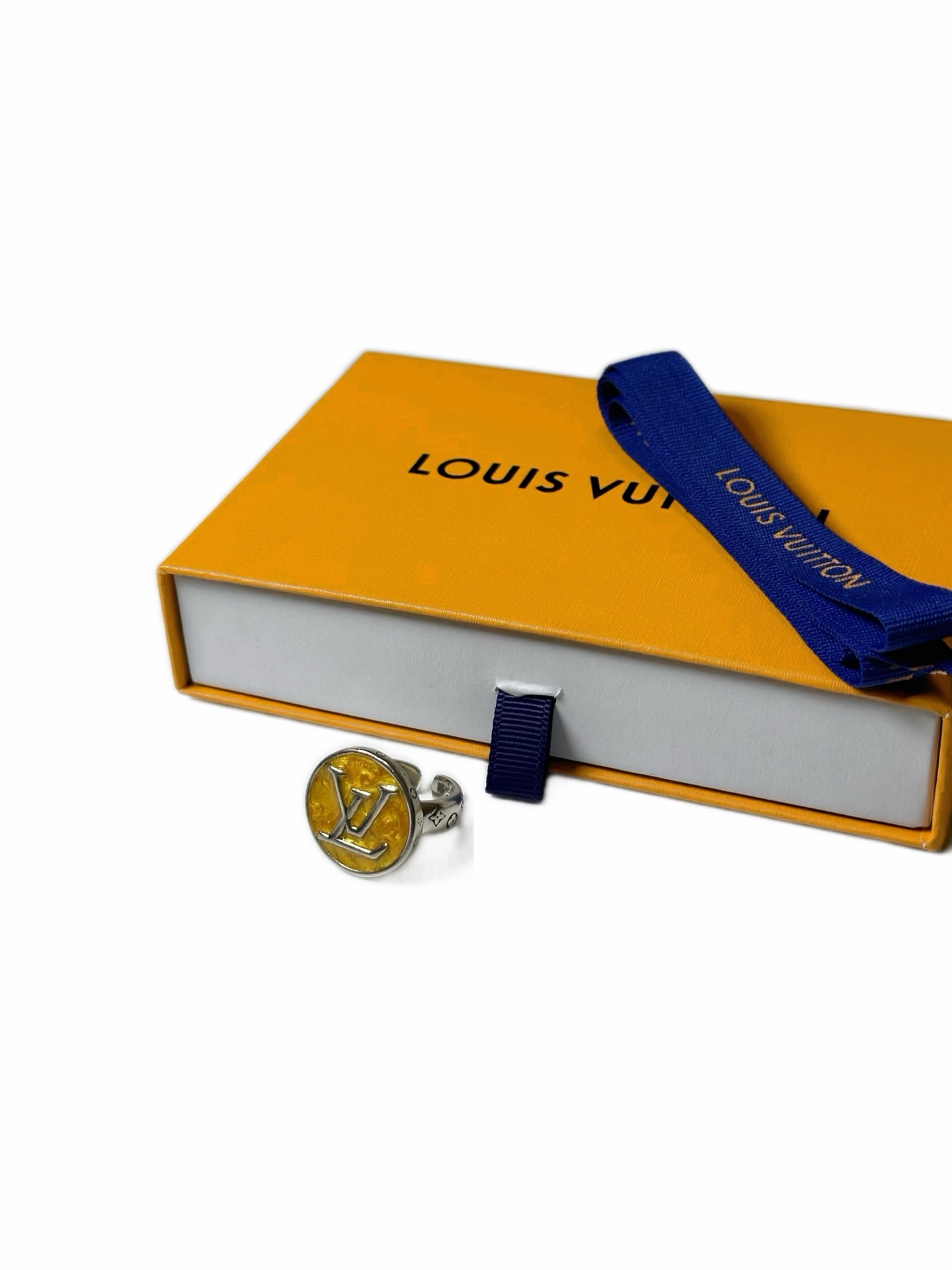 루이비통(LV) 빈티지 실버 오픈형 펑크 반지 링 악세사리