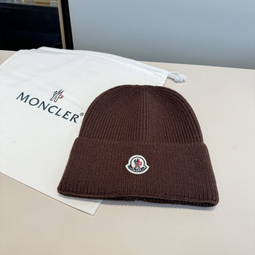 몽클레어 몽클레르(Moncler) 프리미엄 로고 니트 비니 모자