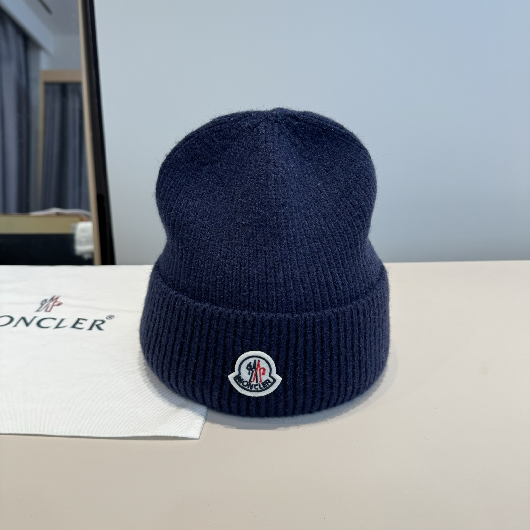 몽클레어 몽클레르(Moncler) 프리미엄 로고 니트 비니 모자
