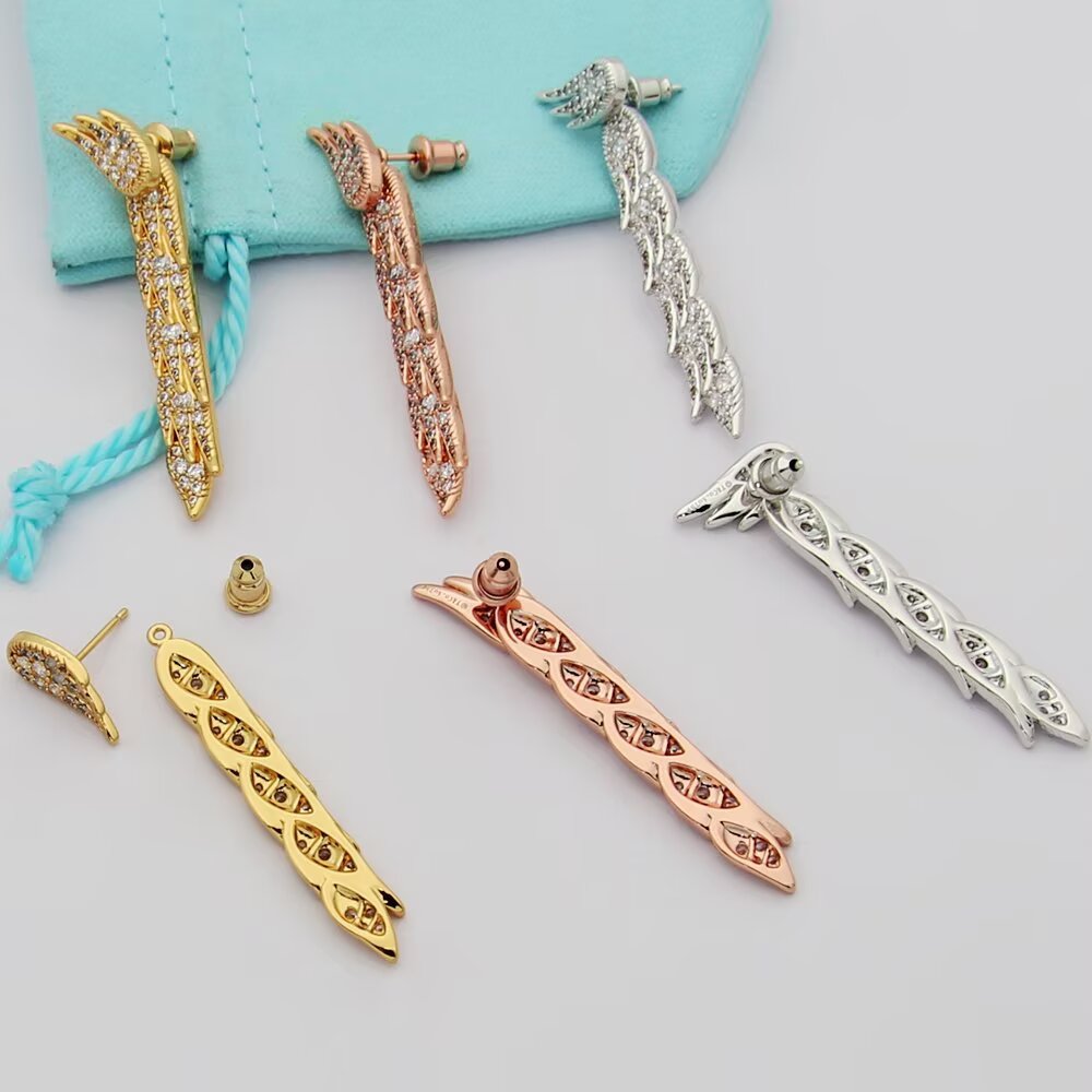 티파니앤코 (Tiffany & Co.) ‘버드 온 어 락’ 페더(Feather) 귀걸이 악세사리