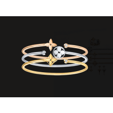 루이비통 LV 3종 세트 뱅글 팔찌 (삼색 플라워) 악세사리