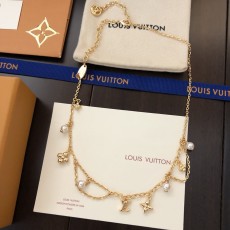 루이비통 LV 골든 플라워 & 진주 시리즈 (정밀 공정판) 팔찌&목걸이 셋업 세트