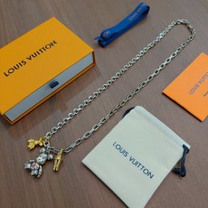 Louis Vuitton LV · 루이비통 빈티지 실버 락앤롤 체인 목걸이 악세사리
