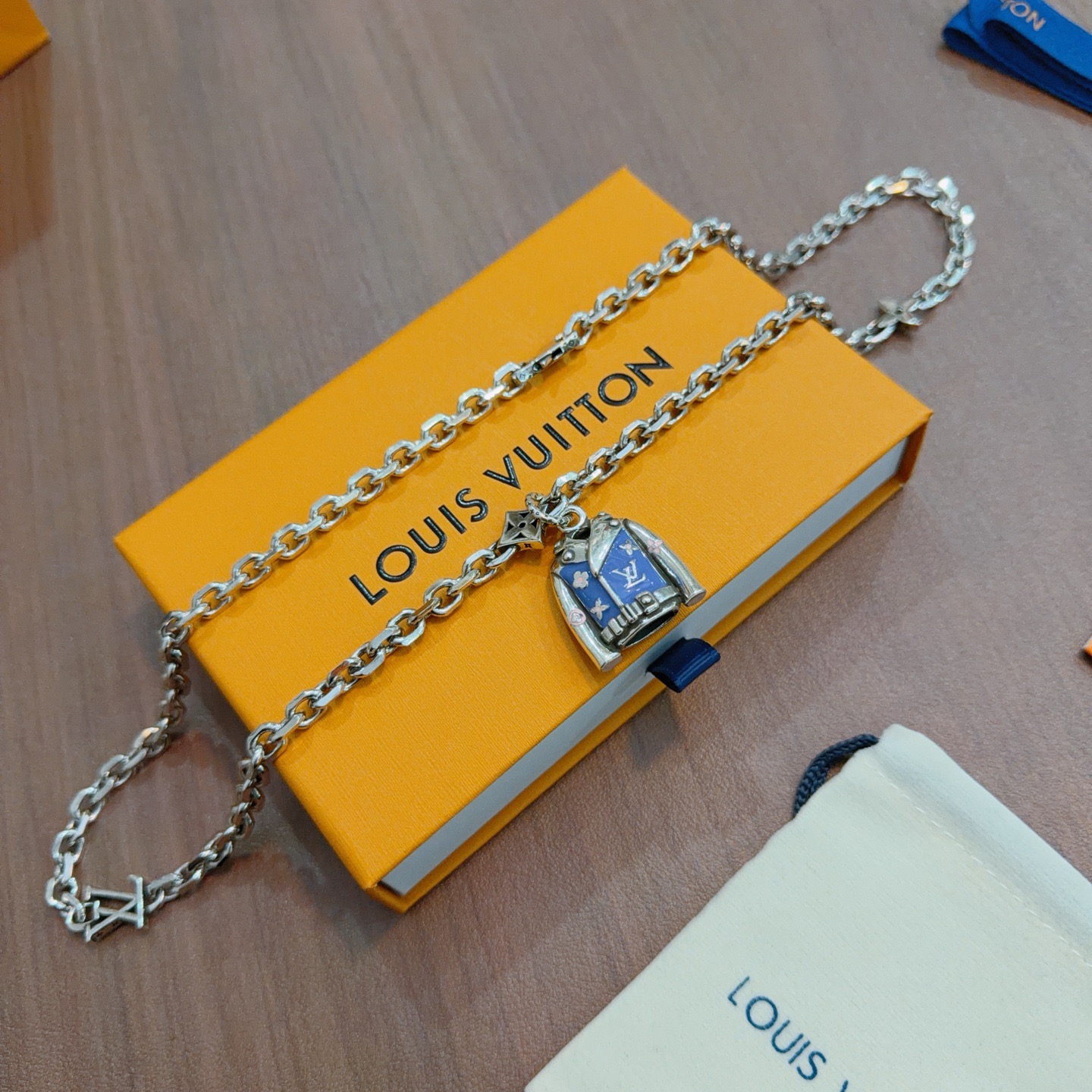 Louis Vuitton LV · 루이비통 빈티지 펑크 체인 목걸이 악세사리