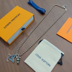 Louis Vuitton LV · 루이비통 빈티지 펑크 실버 체인 목걸이 악세사리