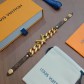 Louis Vuitton LV · 루이비통 뉴 모노그램 가죽 스트랩 팔찌 악세사리