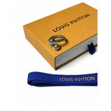 Louis Vuitton LV · 루이비통 빈티지 펑크 실버 오픈 링 반지 악세사리
