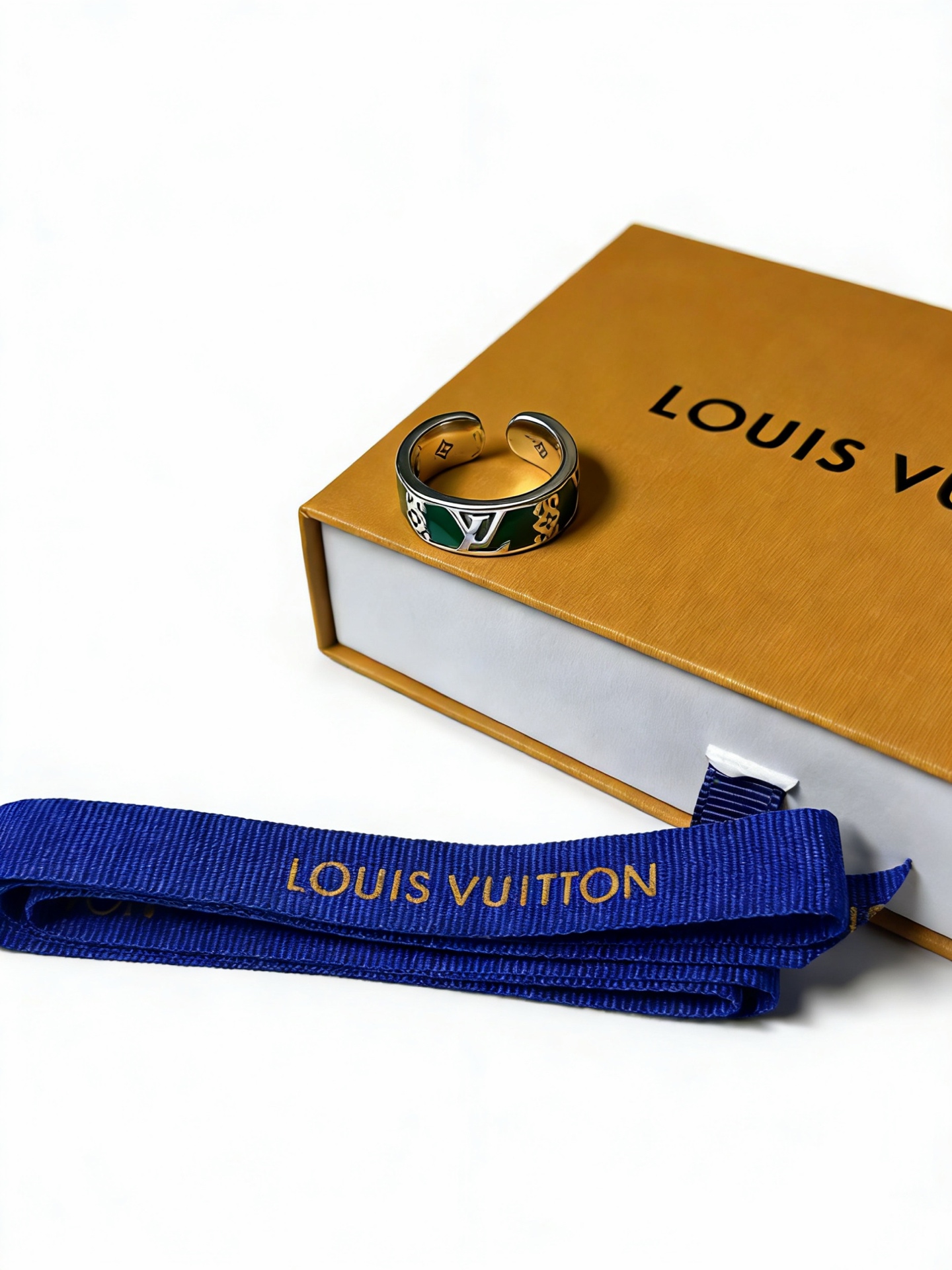 Louis Vuitton LV · 루이비통 빈티지 펑크 실버 오픈 링 반지 악세사리