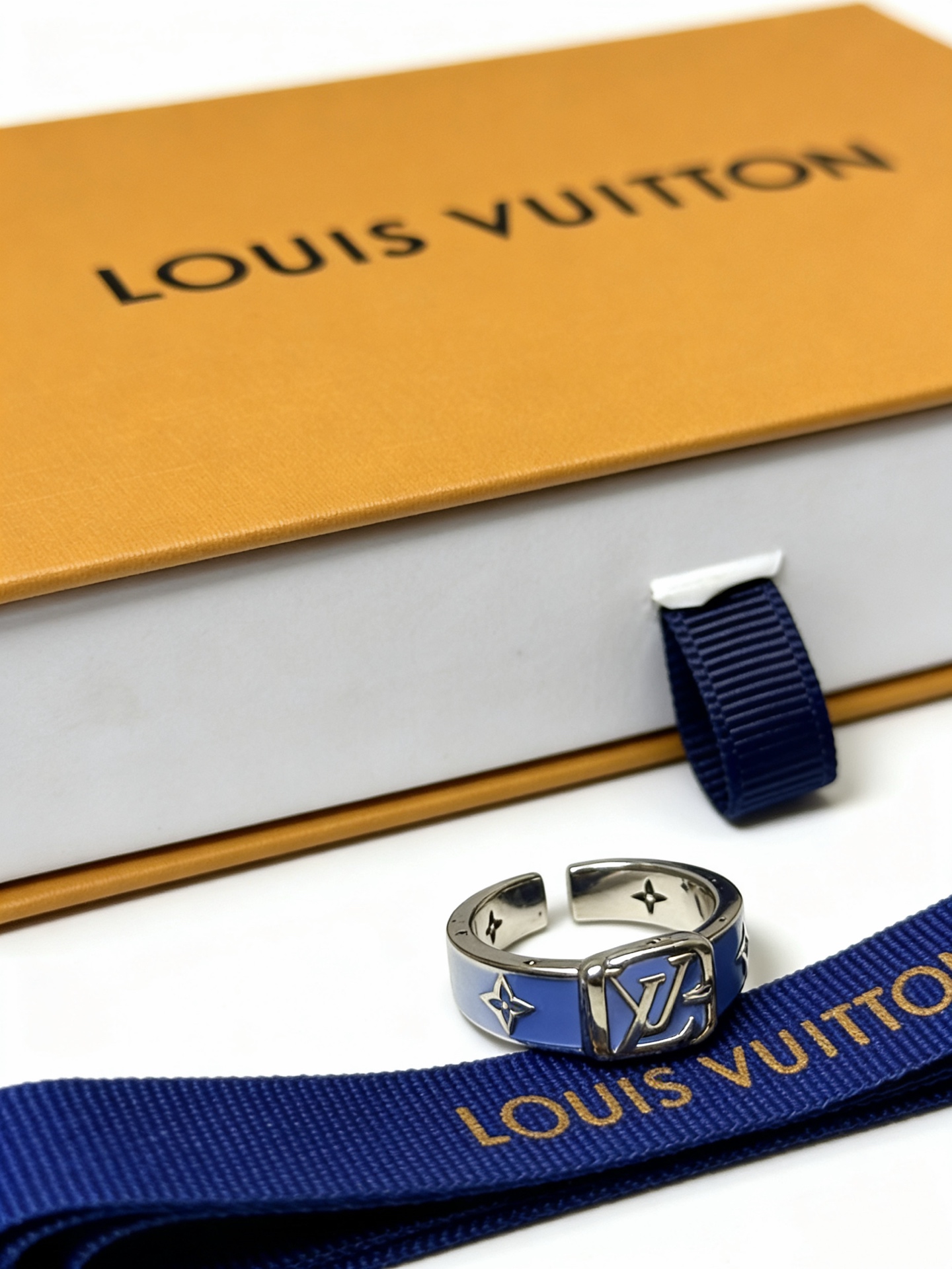 Louis Vuitton LV · 루이비통 빈티지 펑크 실버 오픈 링 반지 악세사리