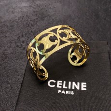 Celine 셀린느 트리온프 커트아웃 와이드 뱅글 팔찌 악세사리