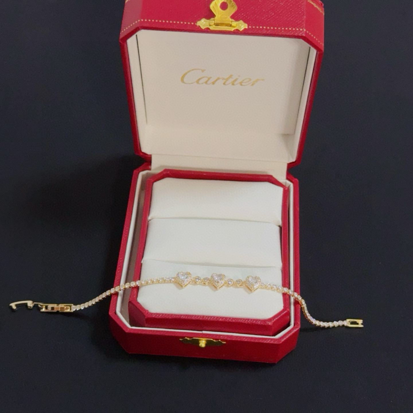 Cartier 까르띠에 팬더(Panthère) 다이아 체인 팔찌 악세사리