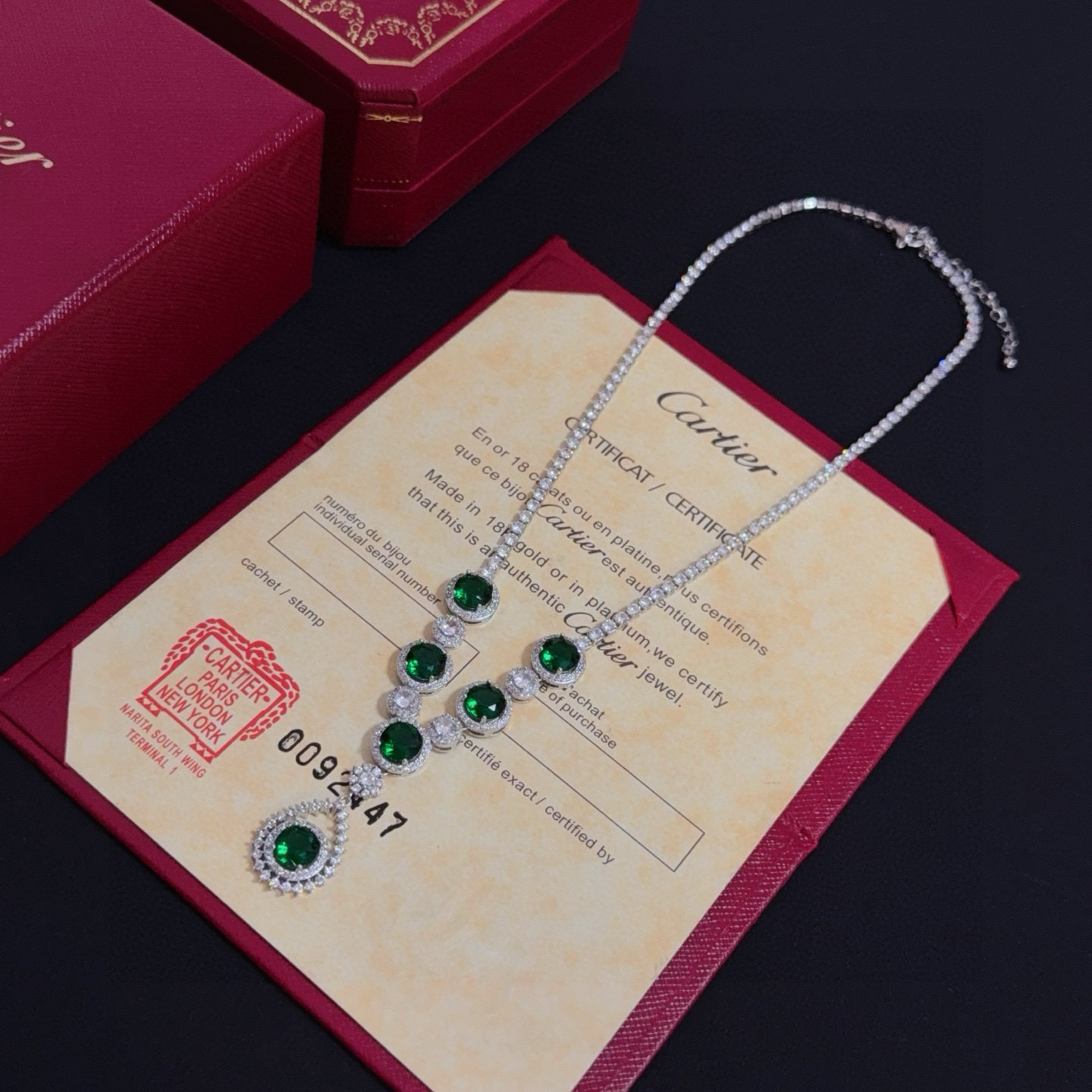 까르띠에 팬더 에메랄드 다이아 목걸이 (Panthère de Cartier Necklace) 악세사리