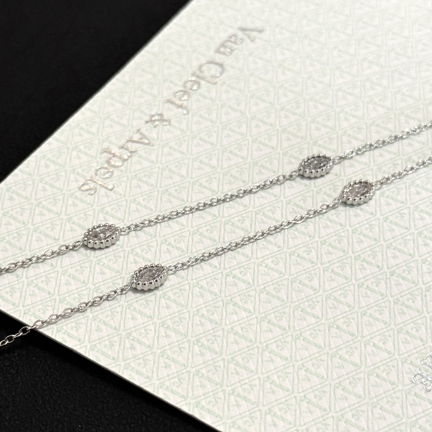 Van Cleef & Arpels VCA · 반클리프 아펠 알함브라 다이아 목걸이 악세사리