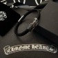 크롬하츠(Chrome Hearts) 십자가 가죽 코드 팔찌 악세사리