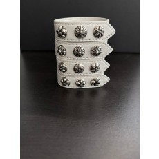 크롬하츠(Chrome Hearts) 십자가 가죽 코드 팔찌 악세사리