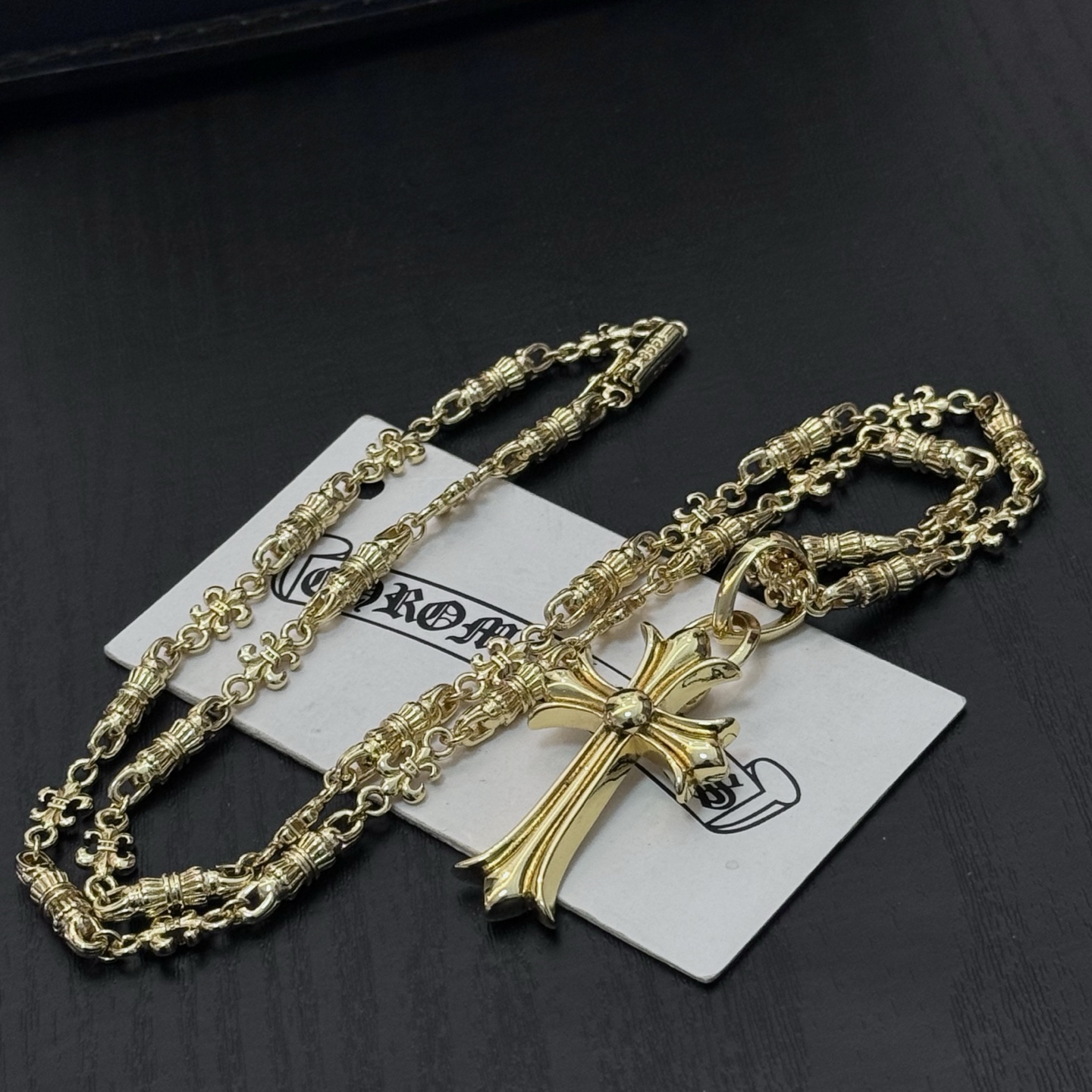 크롬하츠(Chrome Hearts) 클래식 복고 십자가 목걸이 악세사리