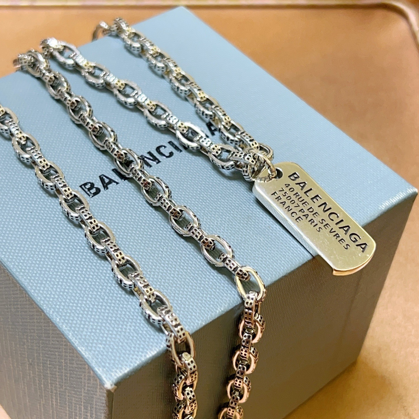 발렌시아가(Balenciaga) 빈티지 클래식 로고 목걸이 악세사리