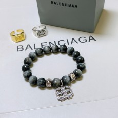 발렌시아가(Balenciaga) 천연 원석 빈티지 타이 실버 팔찌 악세사리