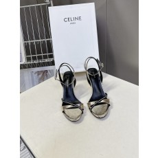 Celine 셀린느 런웨이 크리스탈 포인티드 펌프스 힐 구두 신발 8cm