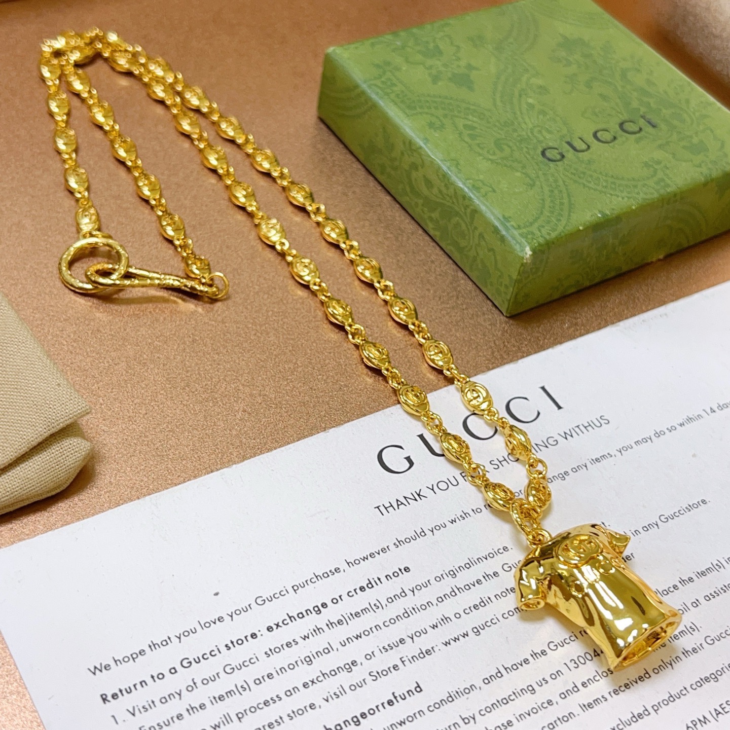 구찌(Gucci) Anger Forest 앤거 포레스트 더블 G 빈티지 목걸이 악세사리