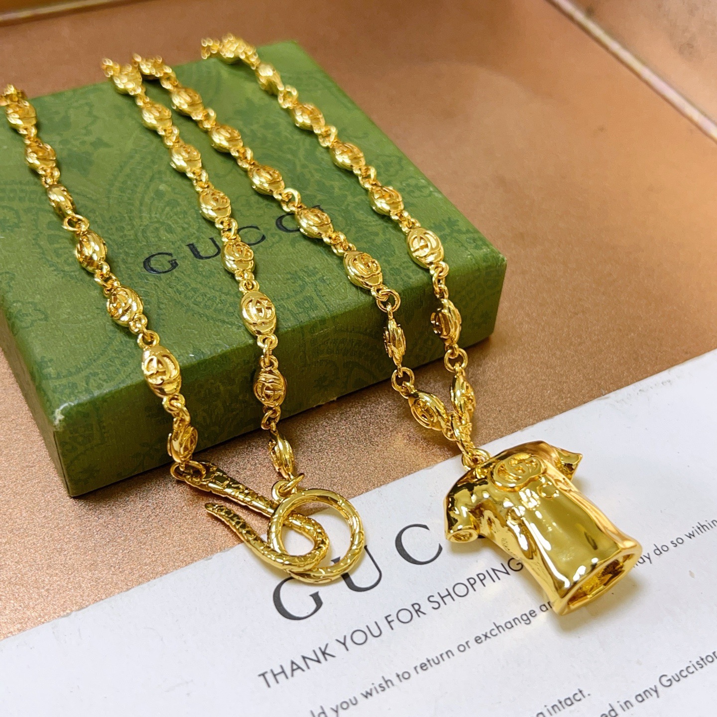 구찌(Gucci) Anger Forest 앤거 포레스트 더블 G 빈티지 목걸이 악세사리
