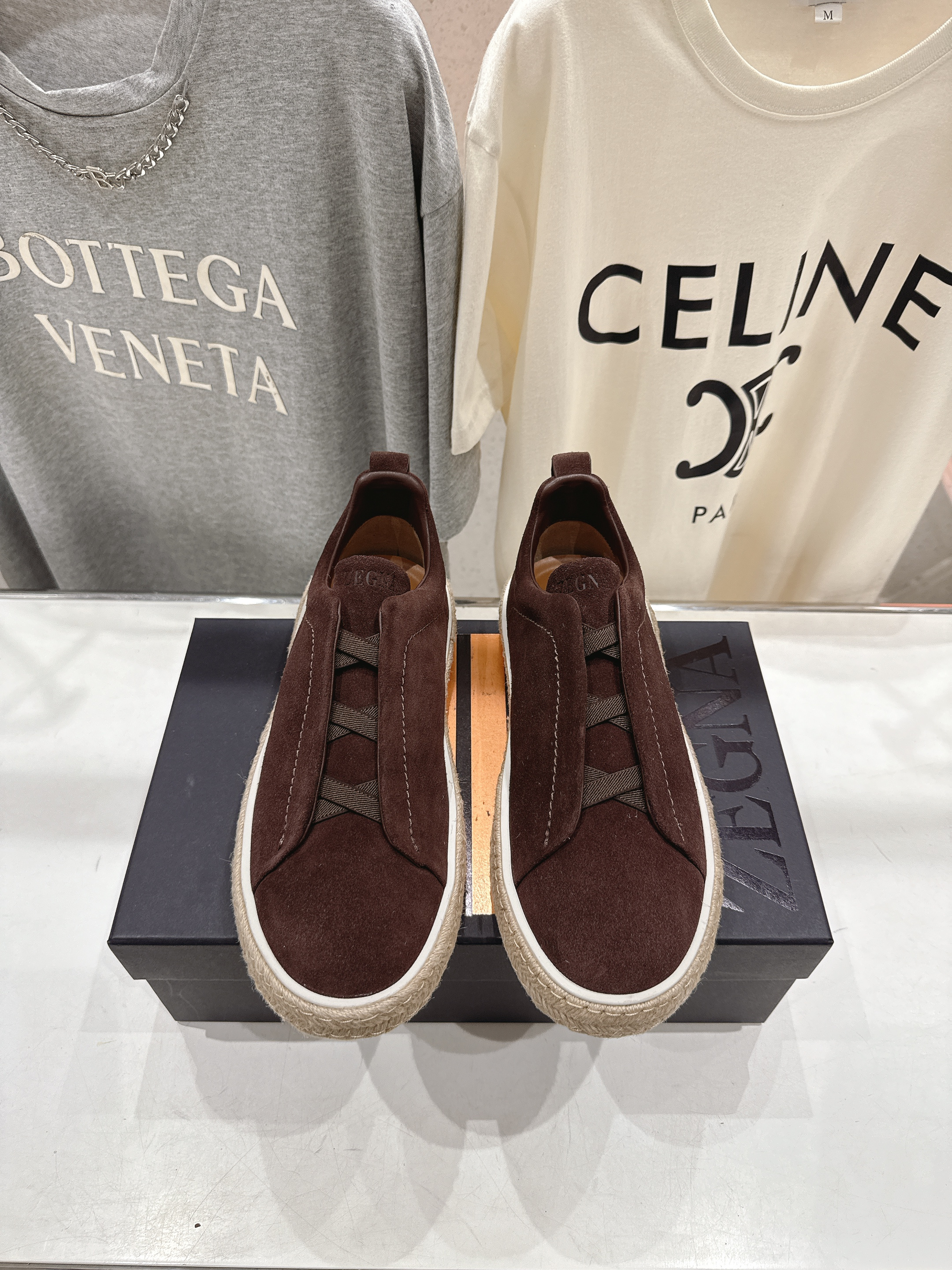 제냐(Zegna) 트리플 스티치(Triple Stitch) 럭셔리 스니커즈 신발