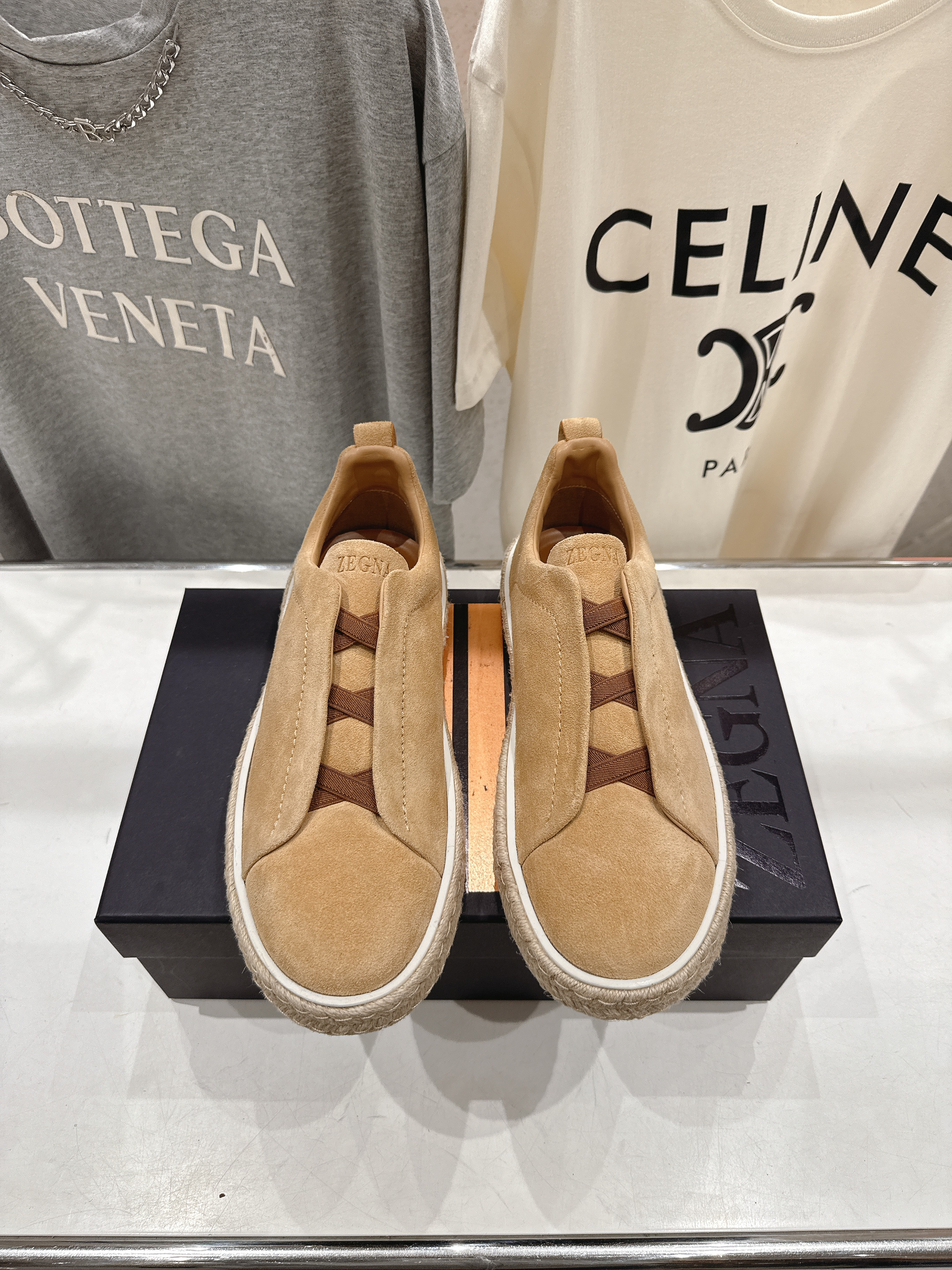 제냐(Zegna) 트리플 스티치(Triple Stitch) 럭셔리 스니커즈 신발