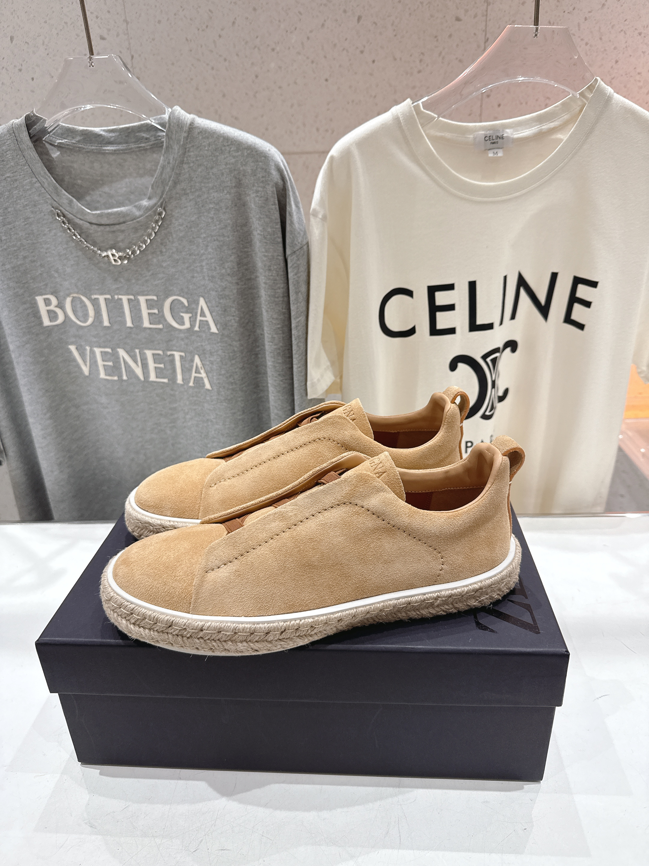 제냐(Zegna) 트리플 스티치(Triple Stitch) 럭셔리 스니커즈 신발