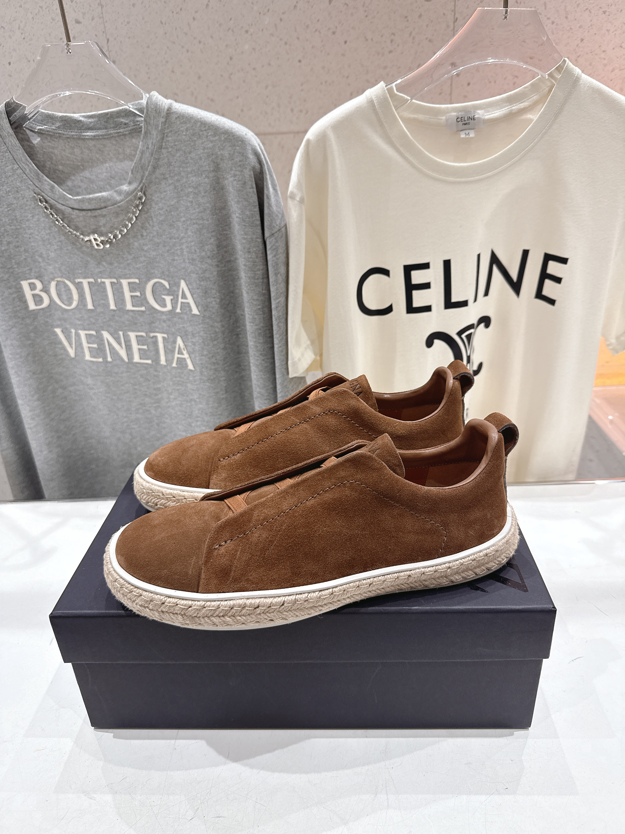 제냐(Zegna) 트리플 스티치(Triple Stitch) 럭셔리 스니커즈 신발