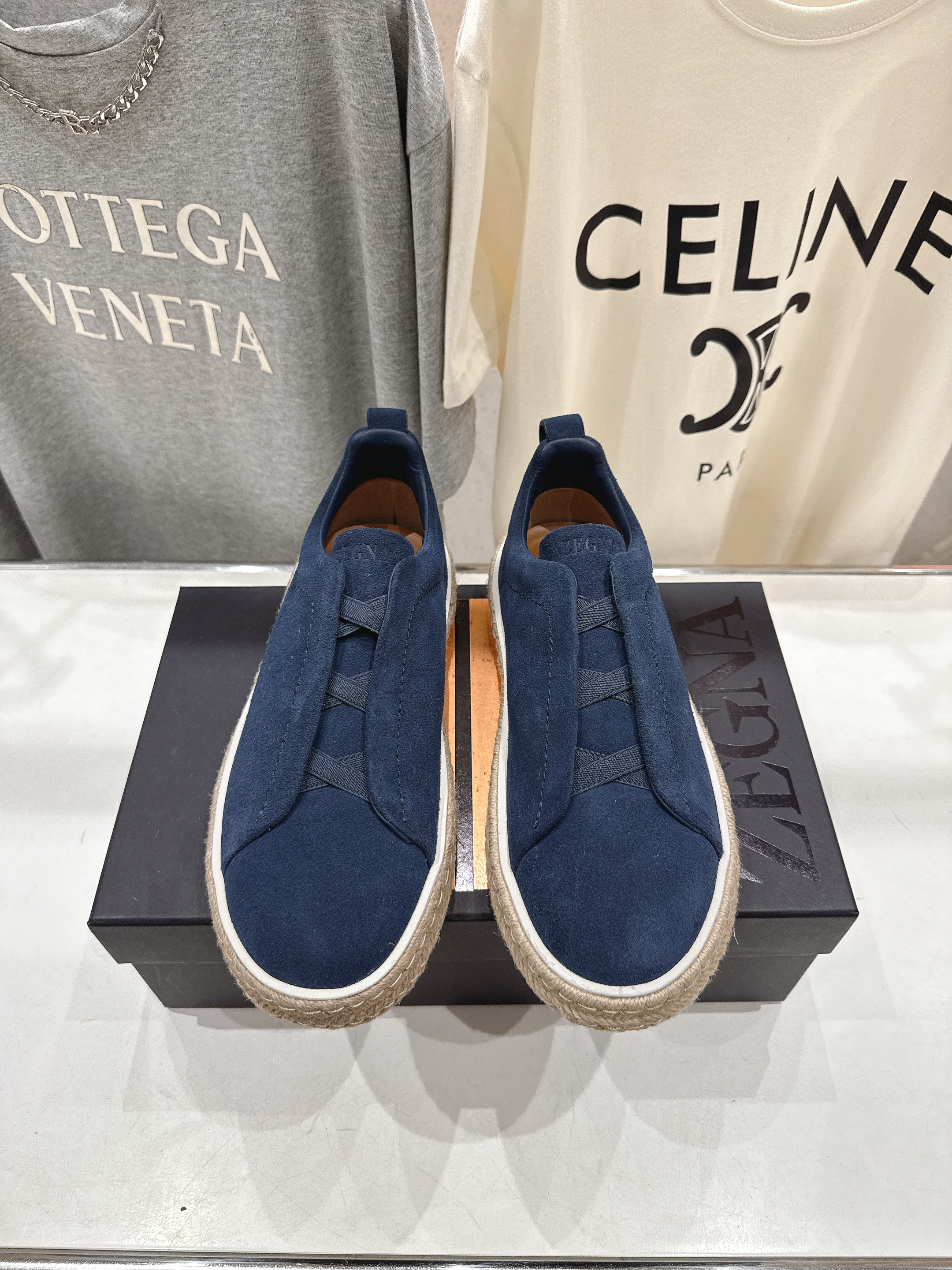 제냐(Zegna) 트리플 스티치(Triple Stitch) 럭셔리 스니커즈 신발