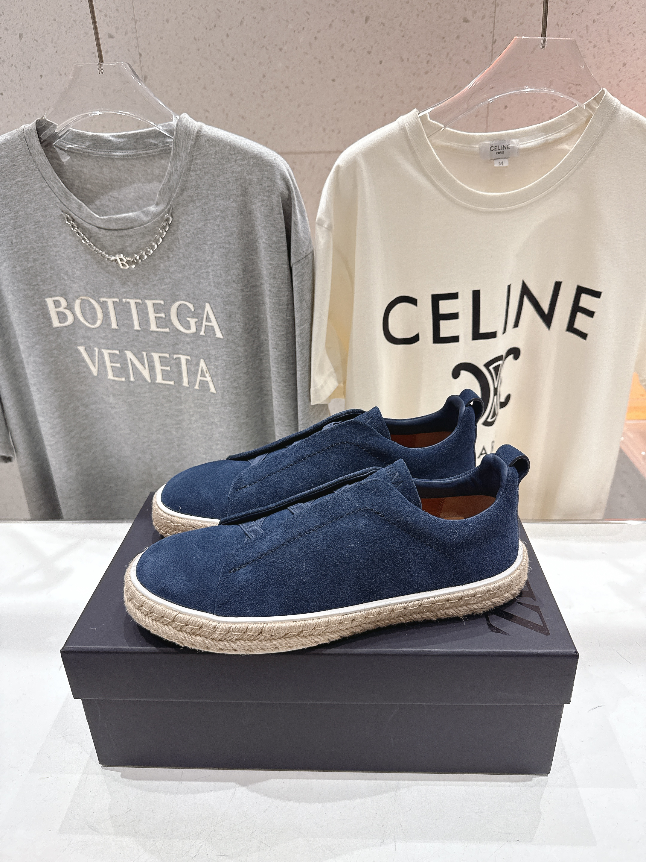 제냐(Zegna) 트리플 스티치(Triple Stitch) 럭셔리 스니커즈 신발