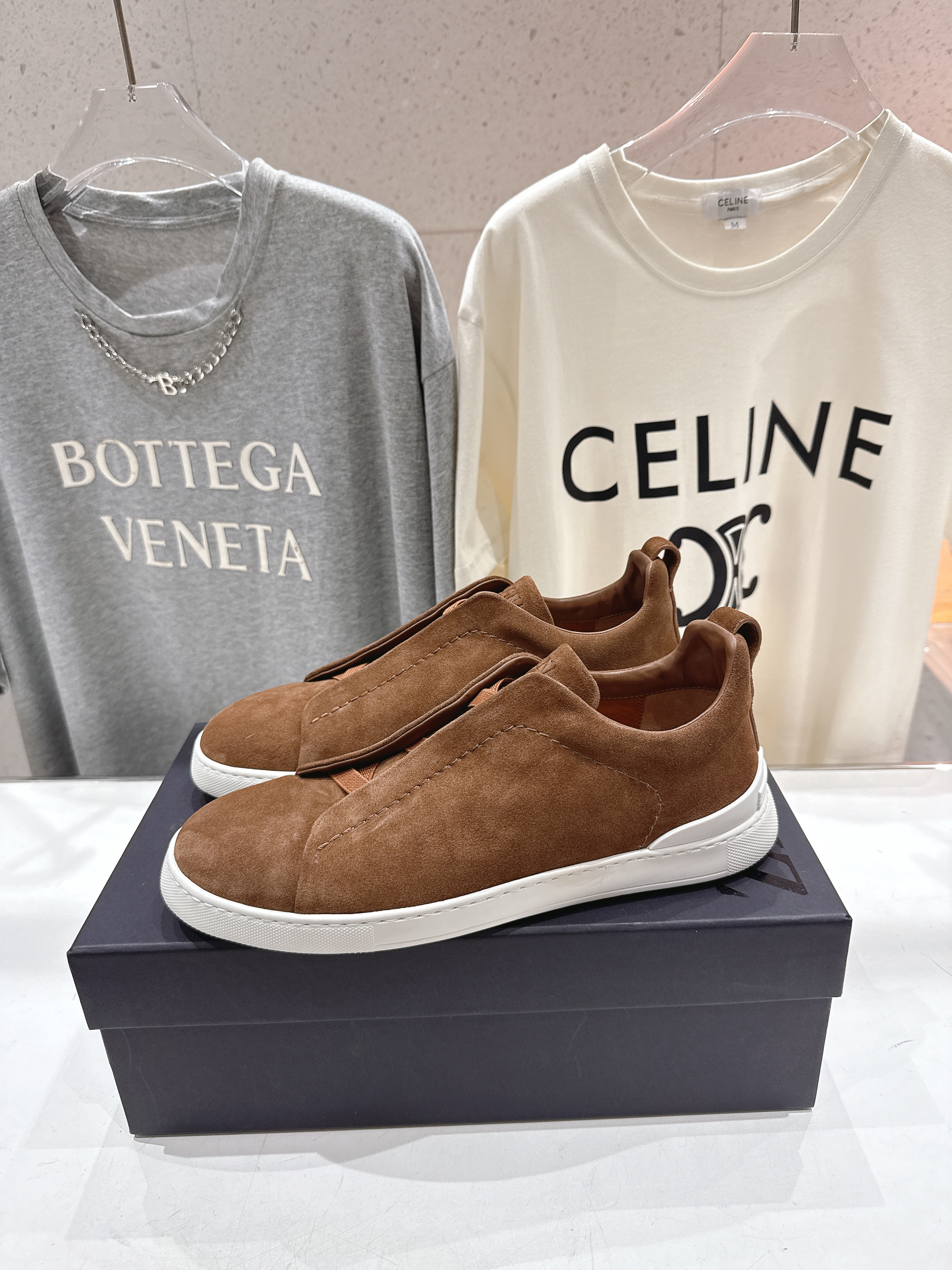 제냐(Zegna) 트리플 스티치 (Triple Stitch) 럭셔리 스니커즈 신발