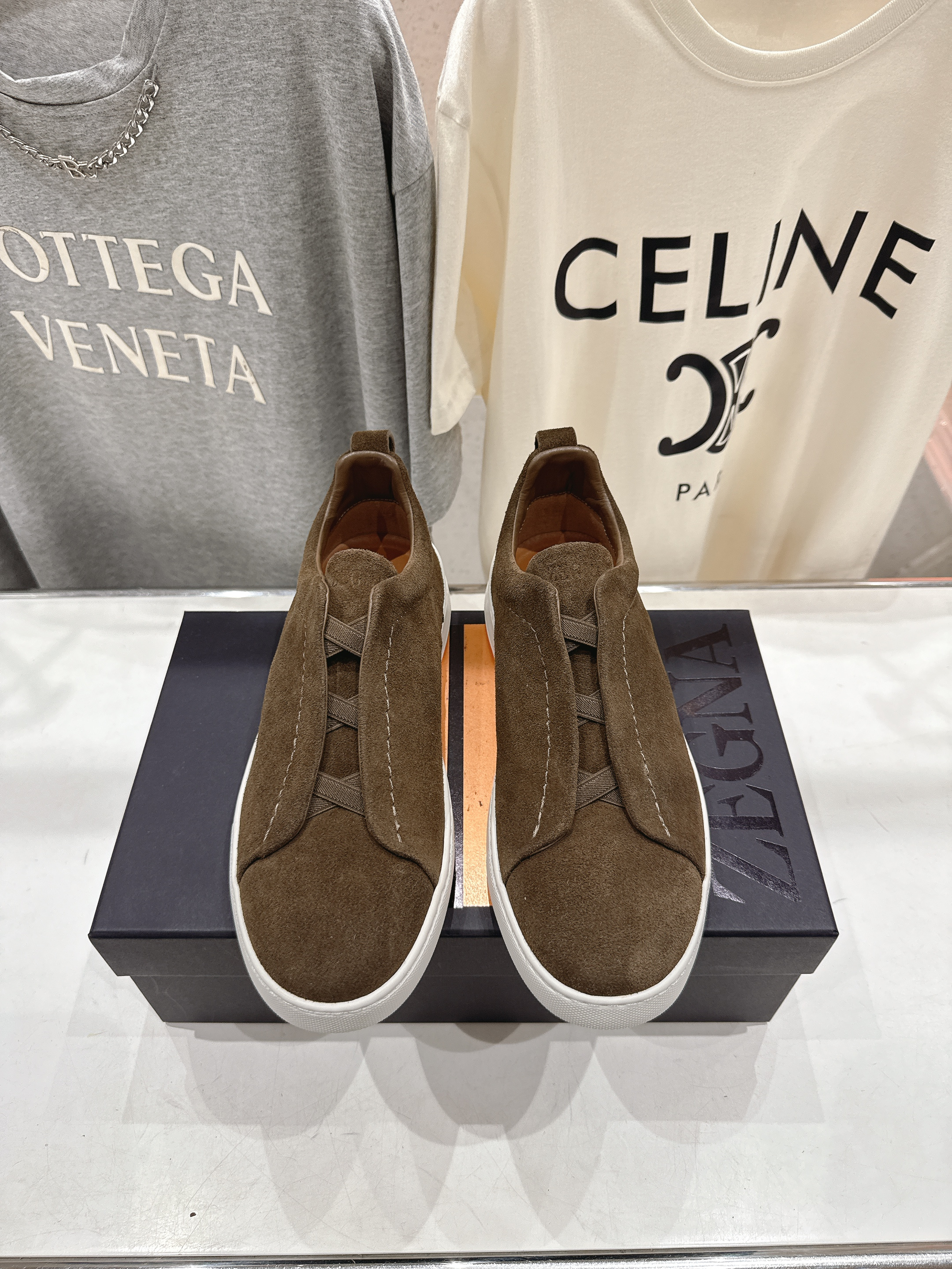 제냐(Zegna) 트리플 스티치 (Triple Stitch) 럭셔리 스니커즈 신발