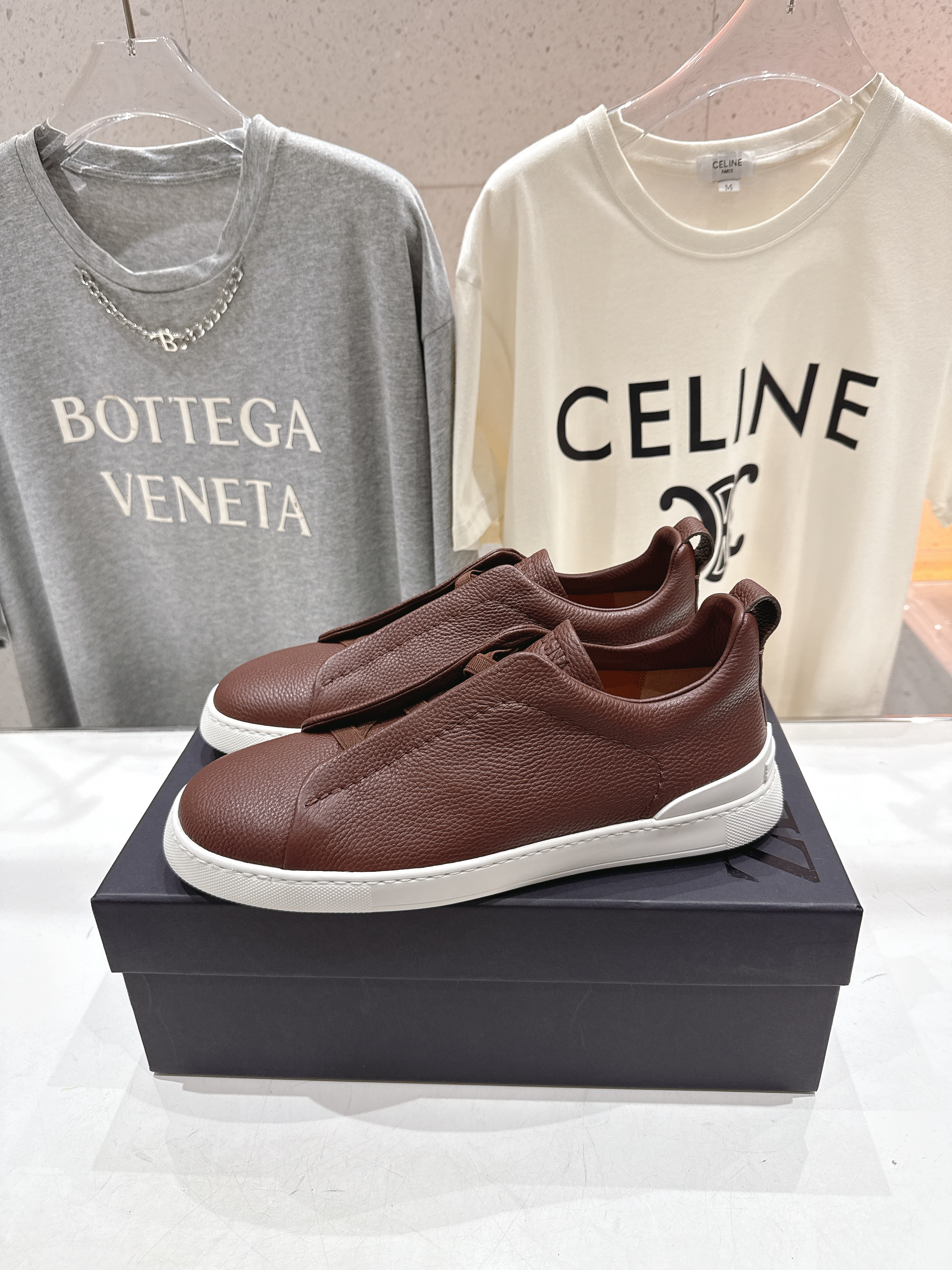 제냐(Zegna) 트리플 스티치 Triple Stitch 럭셔리 스니커즈 신발