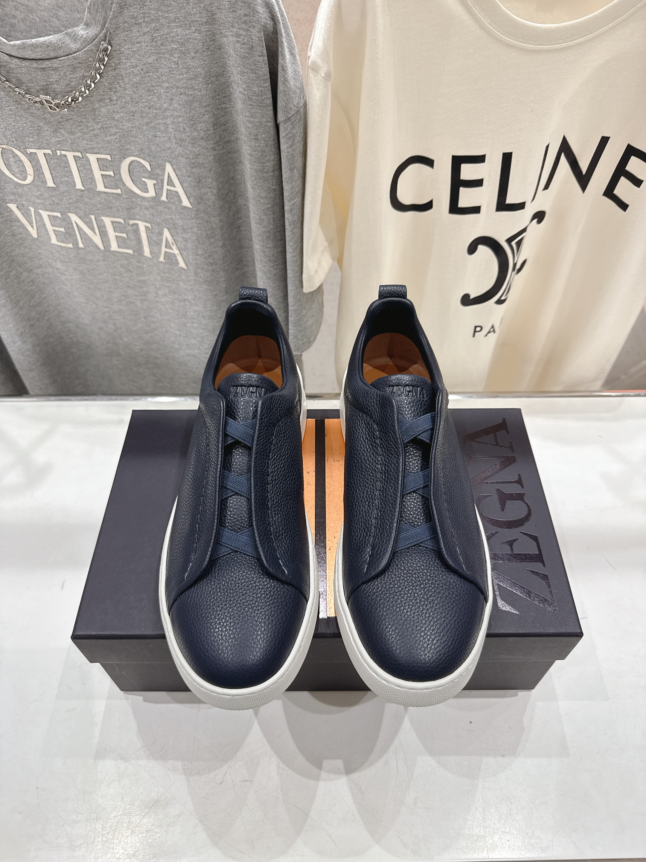 제냐(Zegna) 트리플 스티치 Triple Stitch 럭셔리 스니커즈 신발