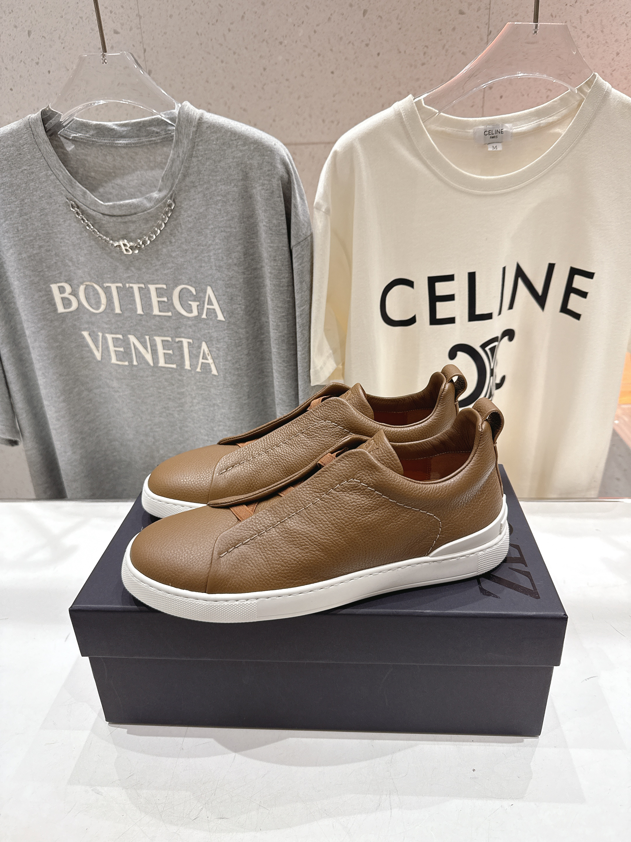 제냐(Zegna) 트리플 스티치 Triple Stitch 럭셔리 스니커즈 신발