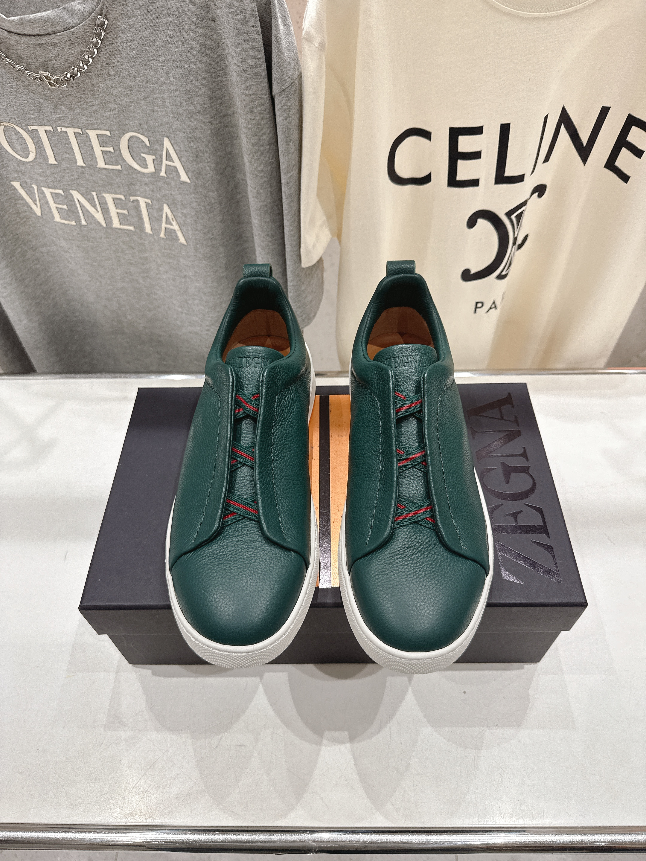 제냐(Zegna) 트리플 스티치 Triple Stitch 럭셔리 스니커즈 신발